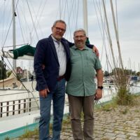 Auftritt 29.08.2024 Detlev Kloppot und Alexander Girod Museumshafen Greifswald